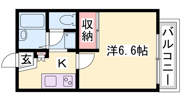 相生駅 徒歩19分 2階の物件間取画像